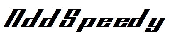 AddSpeedy字体