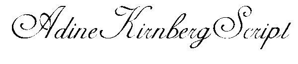 AdineKirnbergScript字体