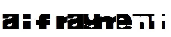 AIFRAGMEnt字体
