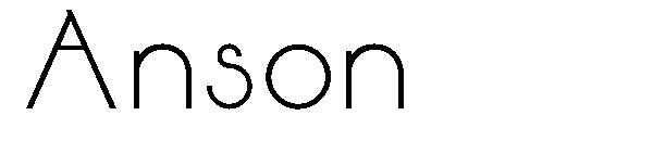 Anson字体