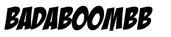Badaboombb字体