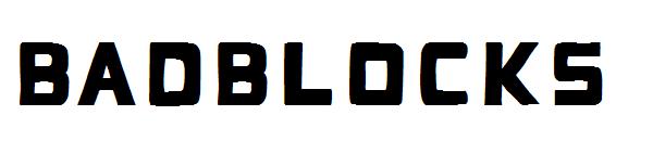 Badblocks字体