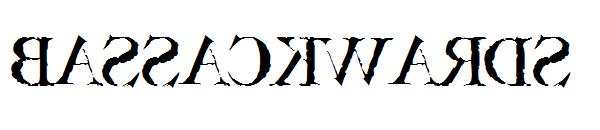 Bassackwards字体