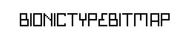 Bionictypebitmap字体
