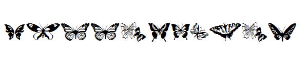 Butterflies字体