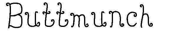 Buttmunch字体