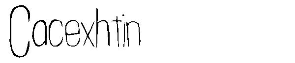 Cacexhtin字体