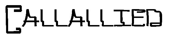 Callallied字体