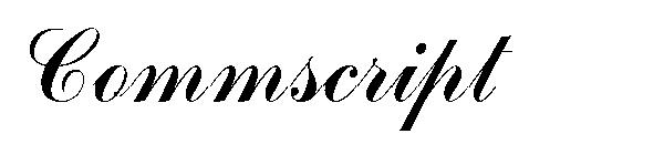 Commscript字体