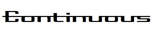 Continuous字体