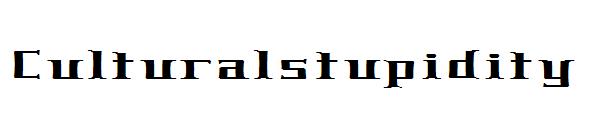 Culturalstupidity字体