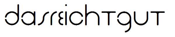 Dasreichtgut字体