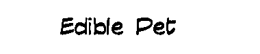 Edible Pet字体