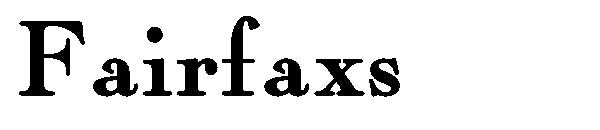 Fairfaxs字体