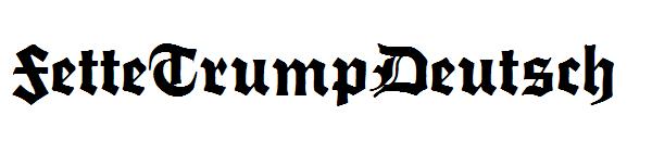 FetteTrumpDeutsch字体