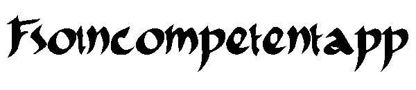 Fsoincompetentapp字体