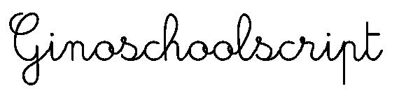 Ginoschoolscript字体