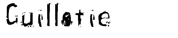 Guillotie字体