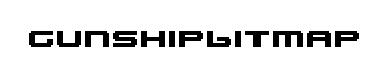 Gunshipbitmap字体