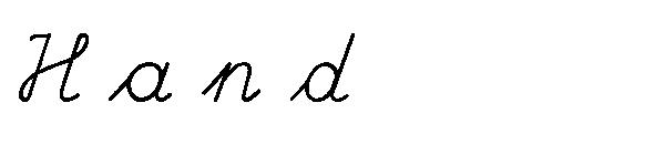 Hand字体