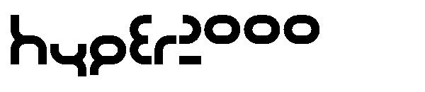 Hyper2000字体