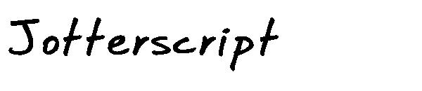 Jotterscript字体
