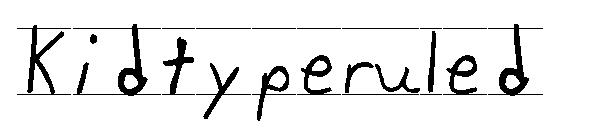 Kidtyperuled字体