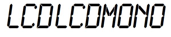 Lcdlcdmono字体