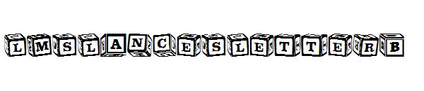 Lmslancesletterb字体