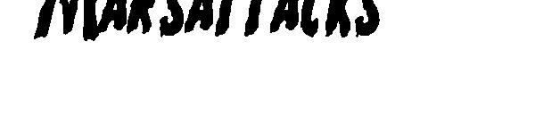 Marsattacks字体