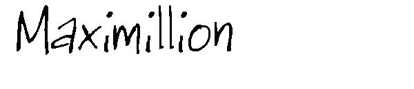 Maximillion字体