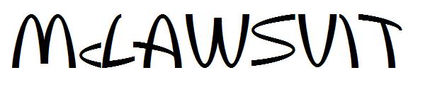 Mclawsuit字体