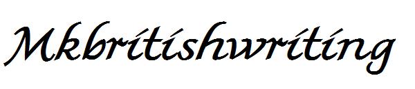 Mkbritishwriting字体