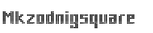 Mkzodnigsquare字体
