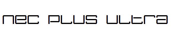 Nec plus ultra字体下载