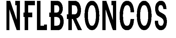 Nflbroncos字体