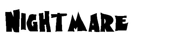 Nightmare字体