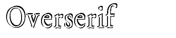 Overserif字体