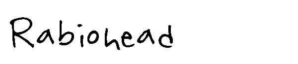 Rabiohead字体