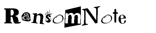RansomNote字体