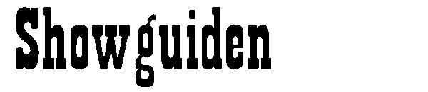 Showguiden字体