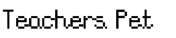 Teachers Pet字体