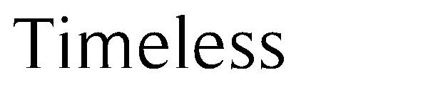 Timeless字体