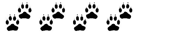 足迹图形字体