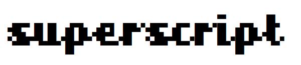 superscript字体