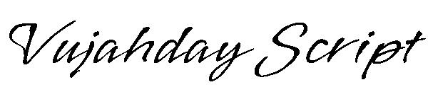 Vujahday Script字体