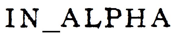 IN_ALPHA字体