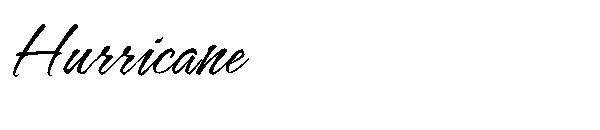 Hurricane字体
