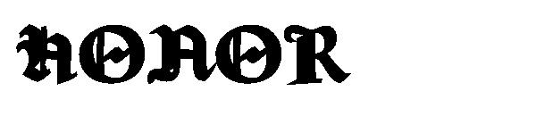 HONOR字体