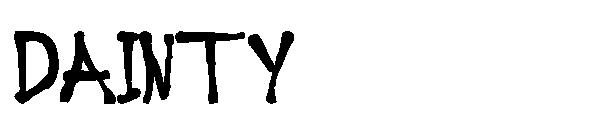 DAINTY字体